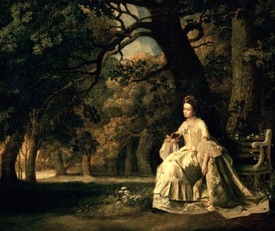 Dame lisant dans un parc, vers 1768-70 - George Stubbs